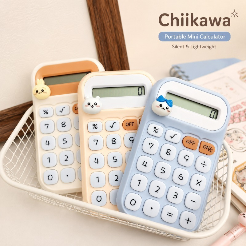 Scientific Calculator For Secondary School - Sevimli Chiikawa Taşınabilir Mini Hesap Makinesi