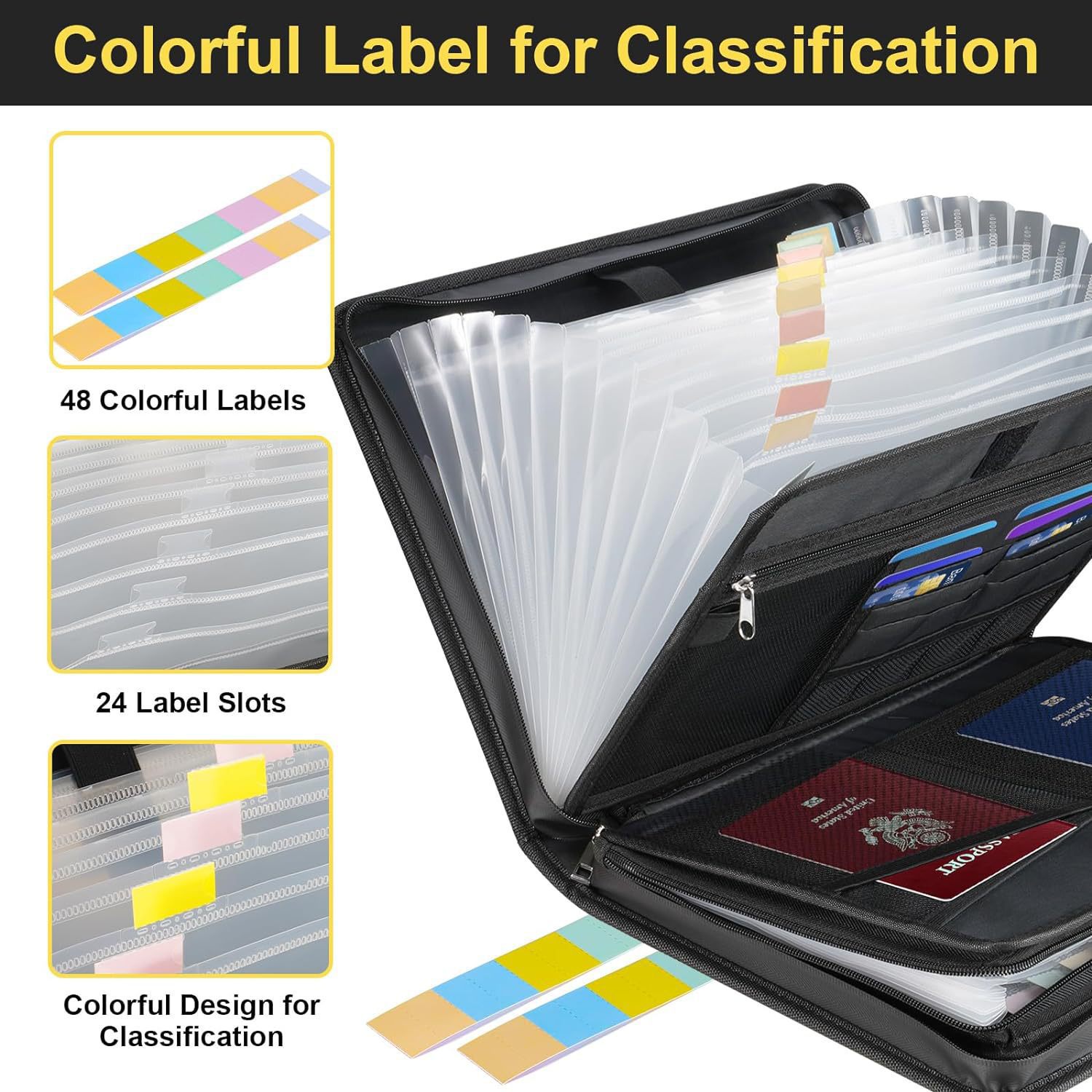13 Bölmeli, Fermuarlı, Su Geçi - Expandable Accordion File Folder 13 Pockets incelemesi ve fiyatı
