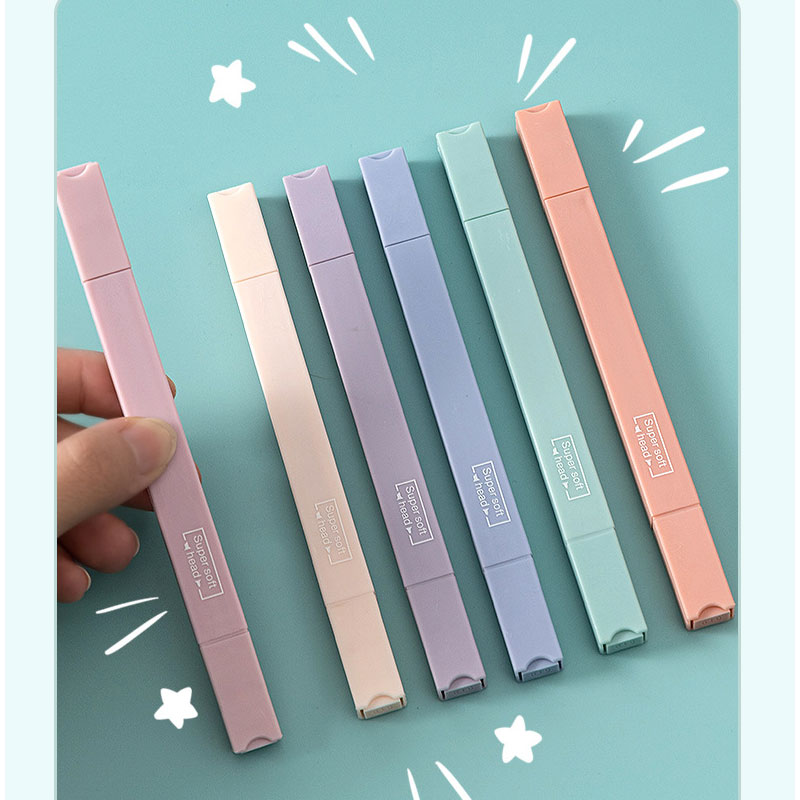 6 adet çift taraflı vurgulayıc - Pastel Highlighter Set Double Ended incelemesi ve fiyatı
